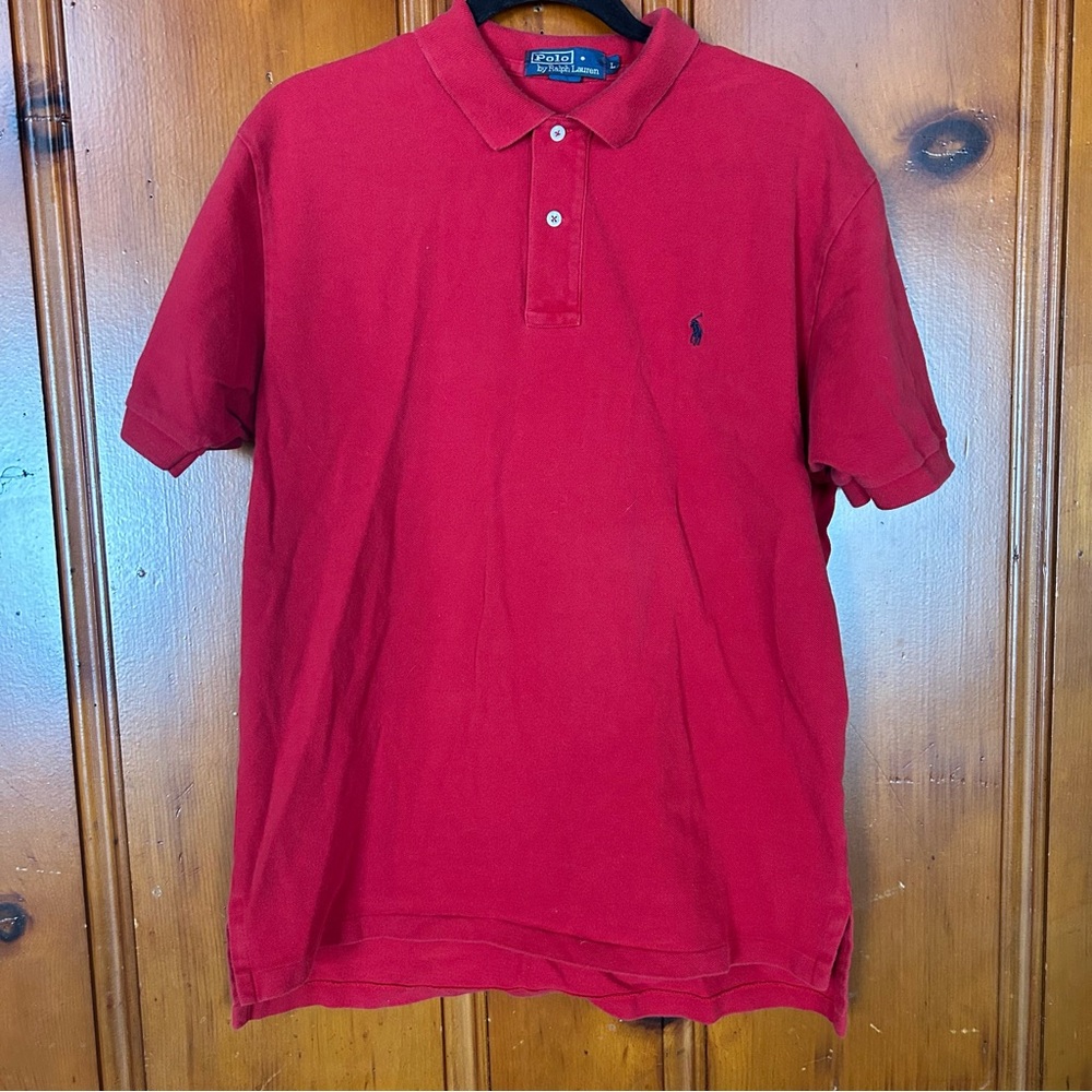 Men's Red POLO by Ralph Lauren Shirt size large